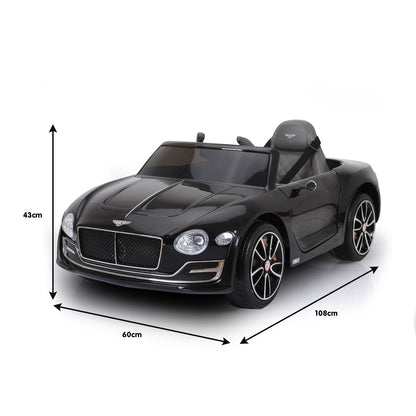 Kahuna Bentley Exp 12 Licensed Speed 6E Electric Kids Ride On Car Black