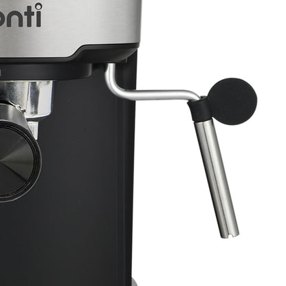 Pronti CM-850D Coffee Machine 20 Bar Espresso Maker with Milk Frother and 1.25L Tank