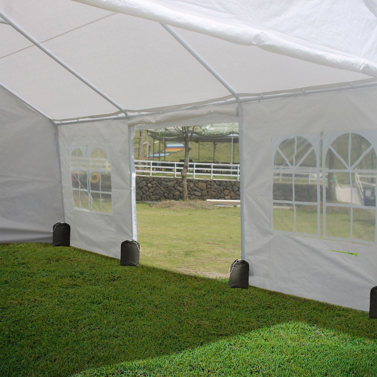 Wallaroo 6x6m Outdoor Event Marquee Gazebo Party Wedding Tent - White