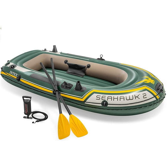 INTEX Seahawk 2 Person Inflatable Boat Fishing Boat Raft Set 68347NP