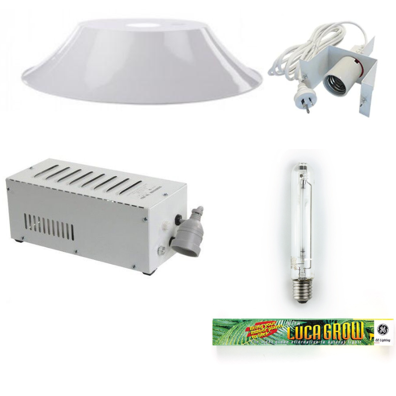 1000w HPS Grow Light Kit with Lucagrow Bulb and 900mm Deep Bowl Reflector