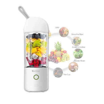 Sansai Portable Blender USB Rechargeable 400ML WHITE