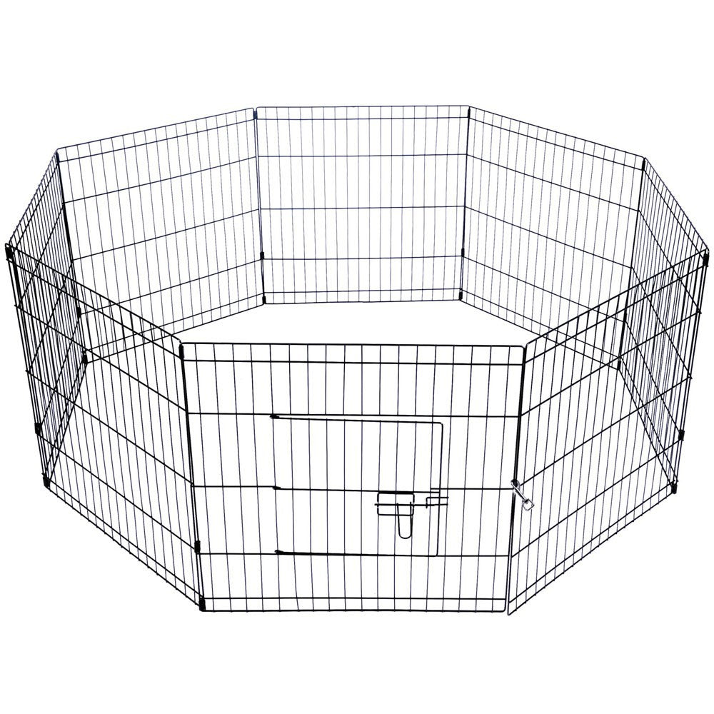 YES4PETS 24' Dog Rabbit Playpen Exercise Puppy Enclosure Fence With Cover