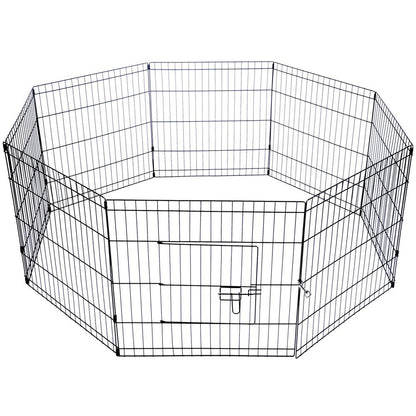 YES4PETS 24' Dog Rabbit Playpen Exercise Puppy Enclosure Fence With Cover