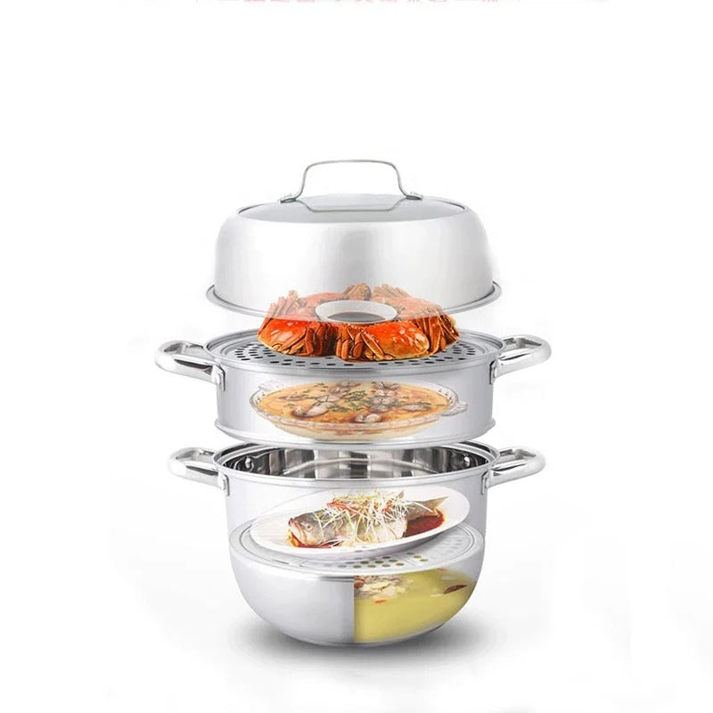 Zhang Xiao Quan 28cm 3-Tier Steamer