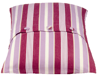 Coste Fuchsia 50x50cm Striped Cushion Cover