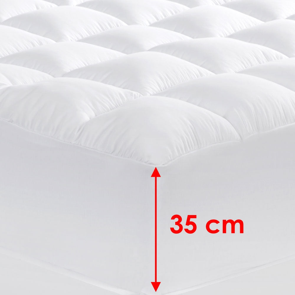 Cloudland 1000GSM Memory Resistant Microball Fill Mattress Topper King