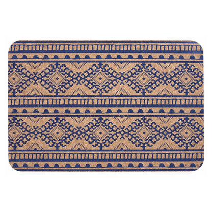 Ladelle Set of 4 Oasis Tribal Navy Cork Placemats