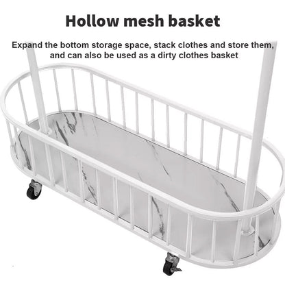 Clothes Hanger Stand Model Floor Standing Room Rack Movable Coat Rack Organizer