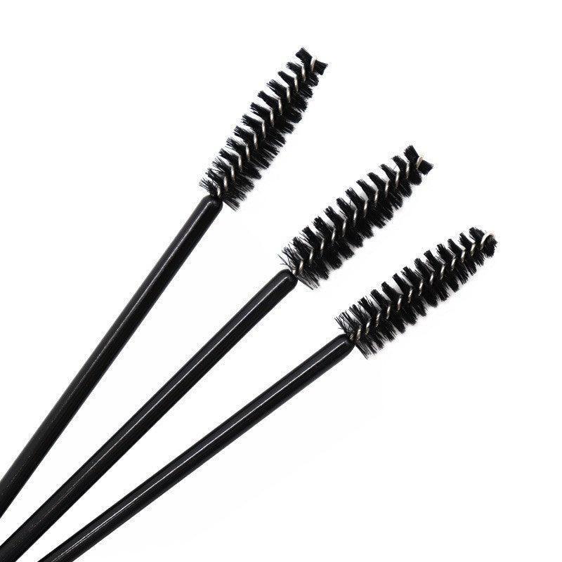 50X Disposable Mascara Wands Eyelash Brushes Applicator Lash Extension Brush - Pink+Clear
