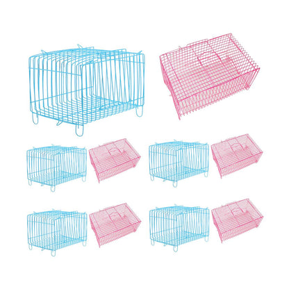 Small Bird Transport Collapsible Cage Travel Pet Carrier Portable Folding Cage - L