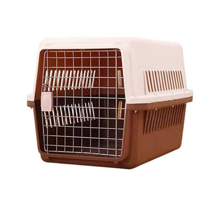 S Size Dog Cat Rabbit Portable Tote Crate Pet Carrier Kennel Travel Airline Carry Bag - Brown