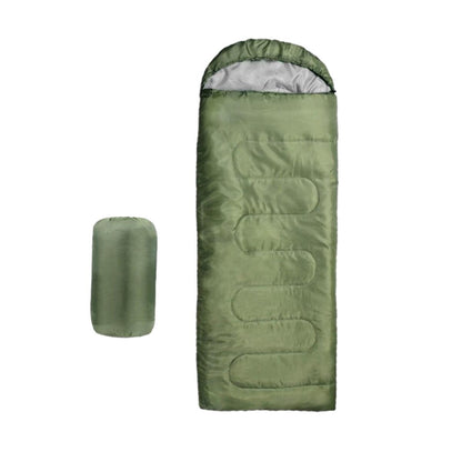 Single Sleeping Bag Outdoor Camping Hiking Thermal Warm Tent Travel Gear - Red