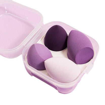 4PCS Value Makeup Foundation Blender Sponge Blending Puff Cosmetic Beauty Eggs - Green