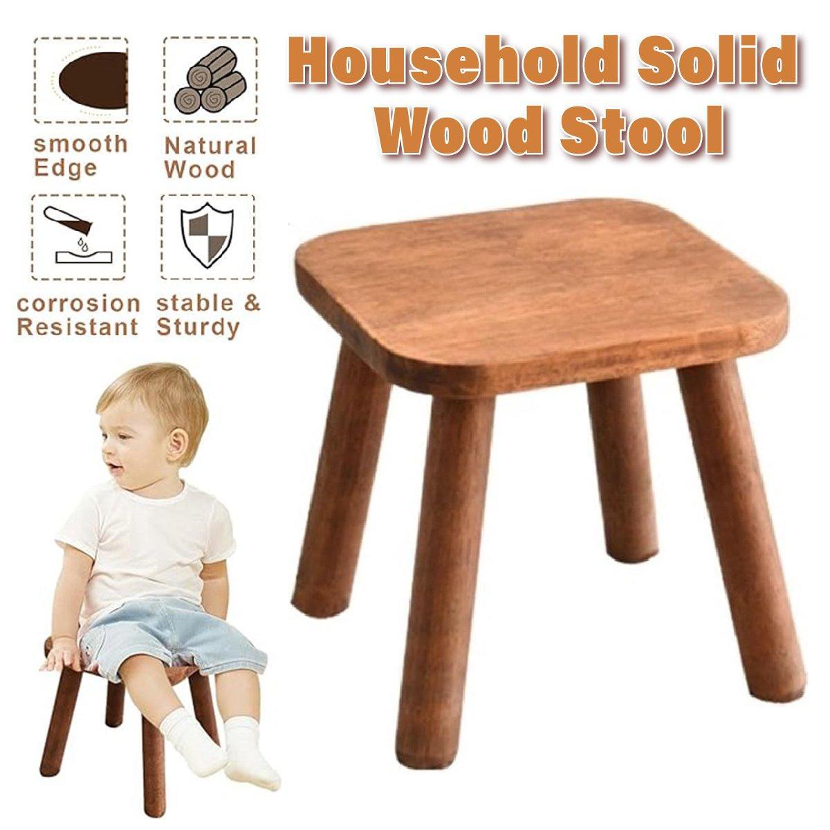 Wooden Short Stool Living Room Shoe Changing Stool Home Furniture Seat