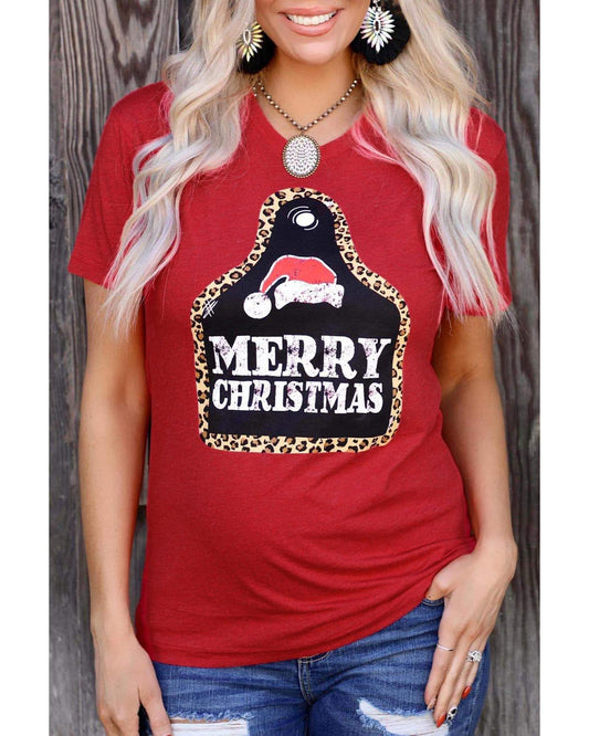 Azura Exchange Leopard Frame Graphic Tee - S