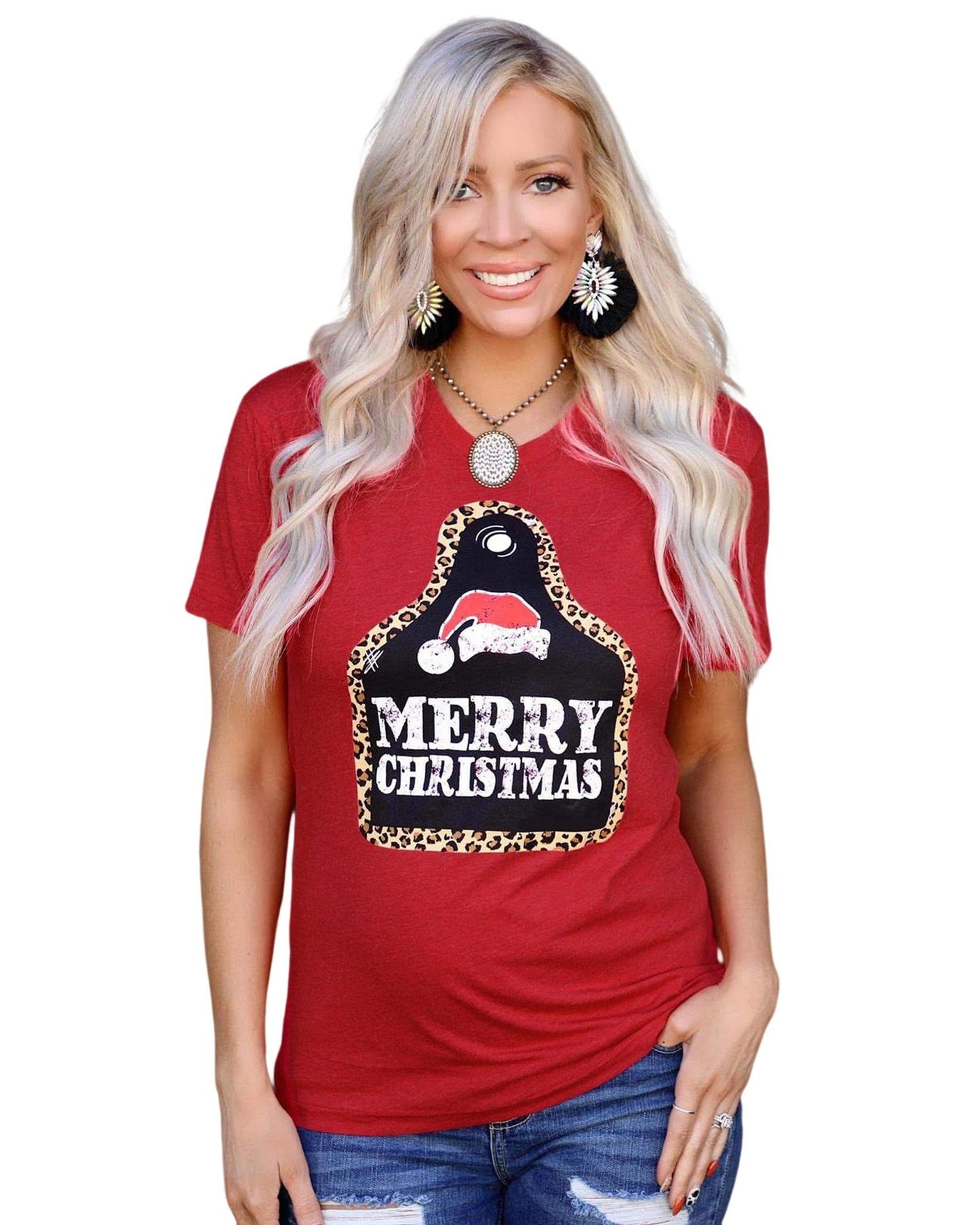 Azura Exchange Leopard Frame Graphic Tee - S