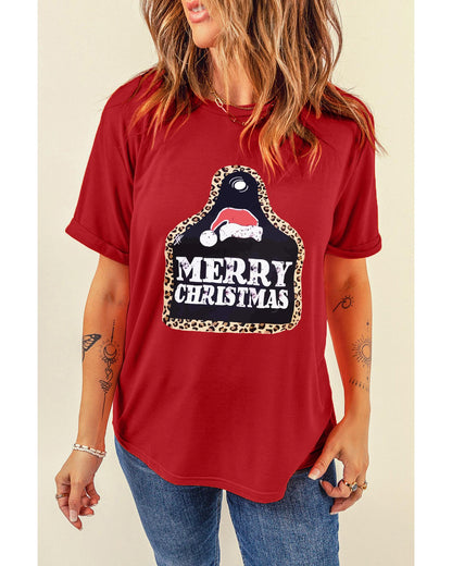 Azura Exchange Leopard Frame Graphic Tee - S