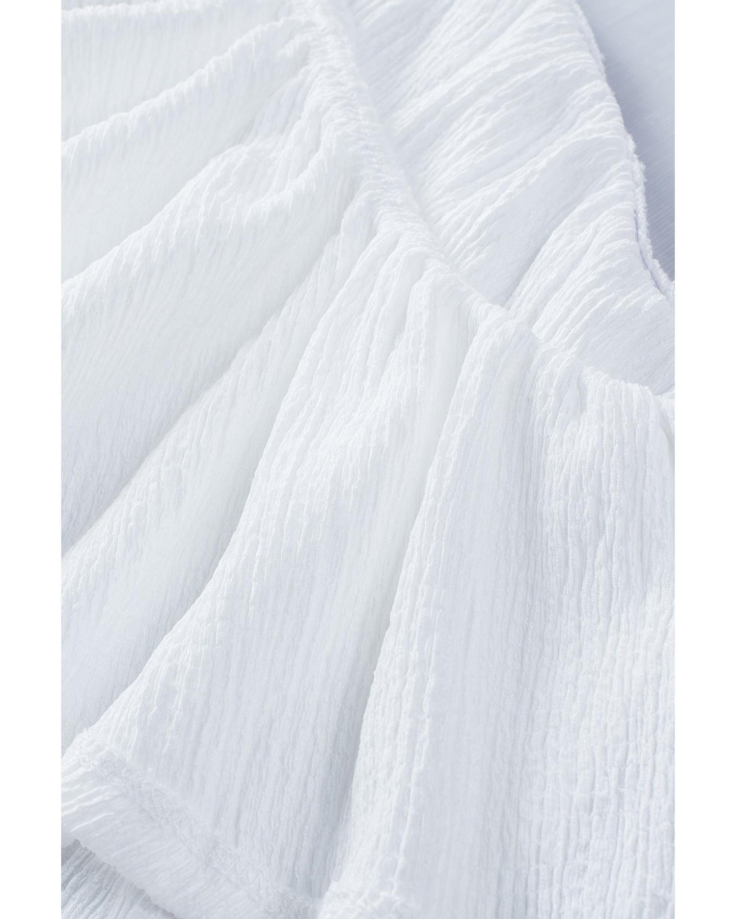 Azura Exchange One Shoulder Crinkle Tank with Ruffle Detail - 2XL