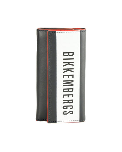 Black Zippered Cardholder and Pocket One Size Men