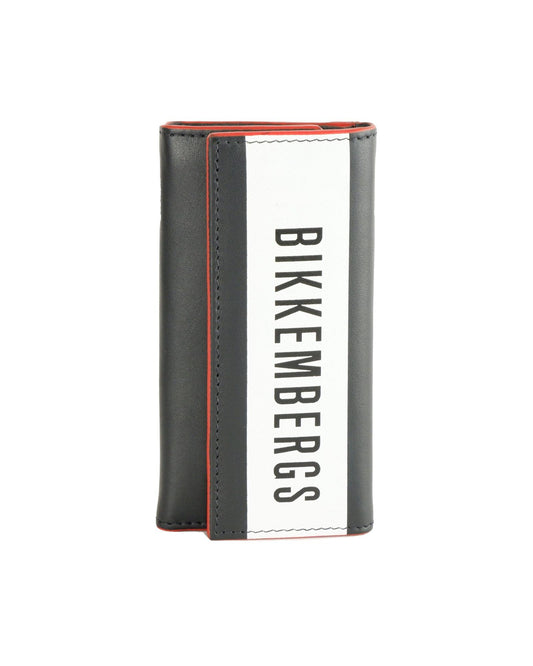 Black Zippered Cardholder and Pocket One Size Men