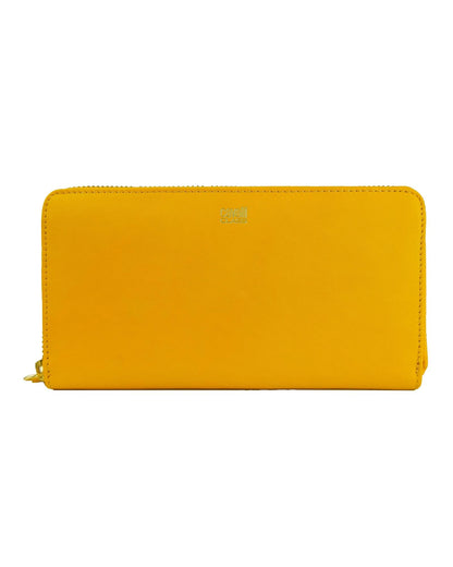 Cavalli Class Yellow Zipped Purse One Size Women