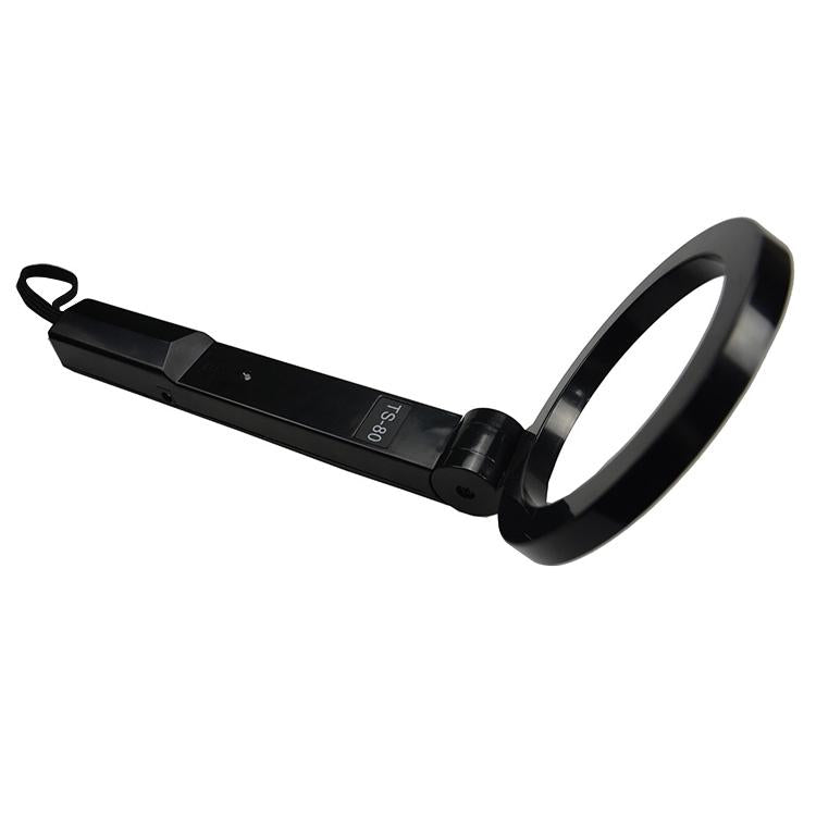 Portable Hand-held Metal Detector - Folding Black