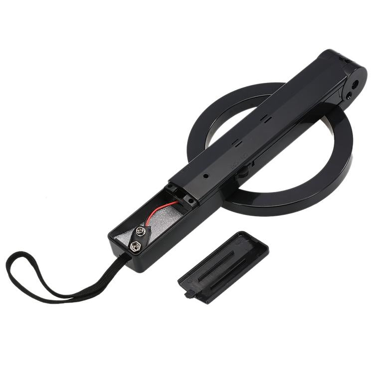 Portable Hand-held Metal Detector - Folding Black