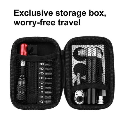 Mountain Bike Repair Tool Set With Ratchet Wrench - Set 4