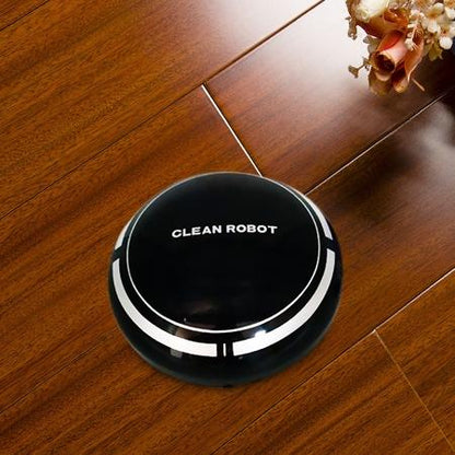 Intelligent 2-in-1 Rechargeable Floor Sweeping Robot Vacuum - Black
