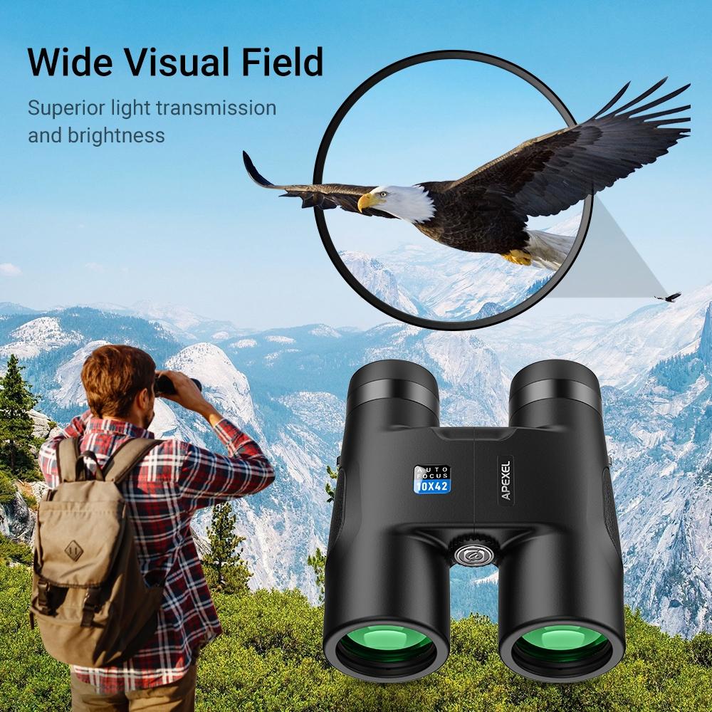 Autofocus 10x42 Binoculars - Fixed Focus Black
