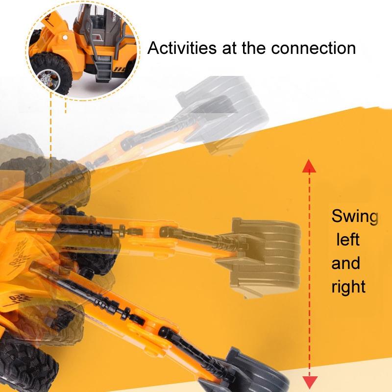 5-way Electric Engineering Vehicle Model with Wireless Remote Control - Bulldozer