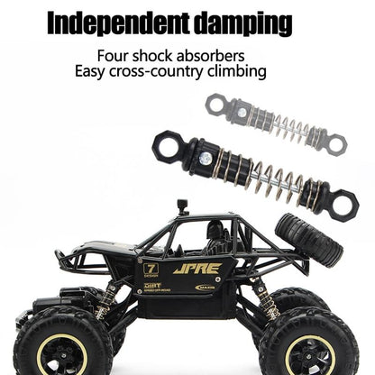 Off-road Climbing Car with 2.4ghz Remote Control and Double Motors - Black