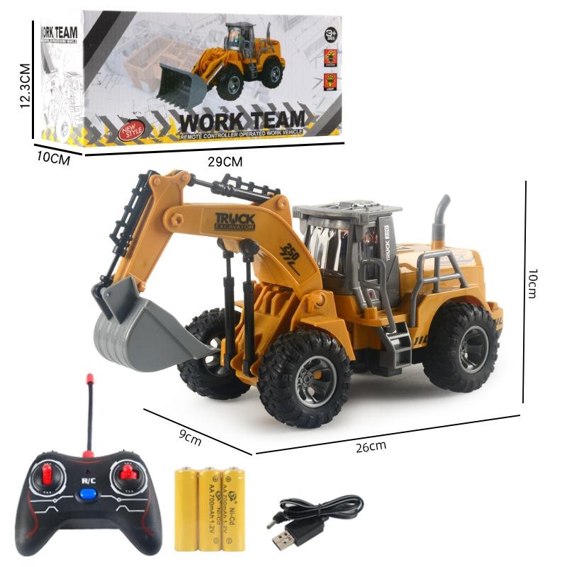 5-way Electric Engineering Vehicle Model with Wireless Remote Control - Excavator