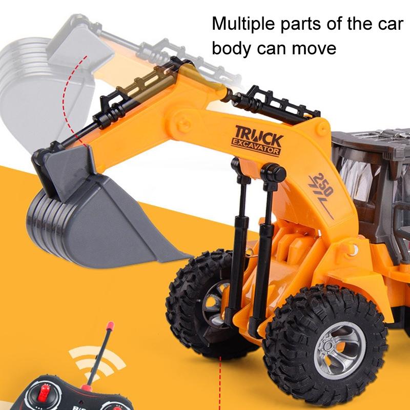 5-way Electric Engineering Vehicle Model with Wireless Remote Control - Excavator