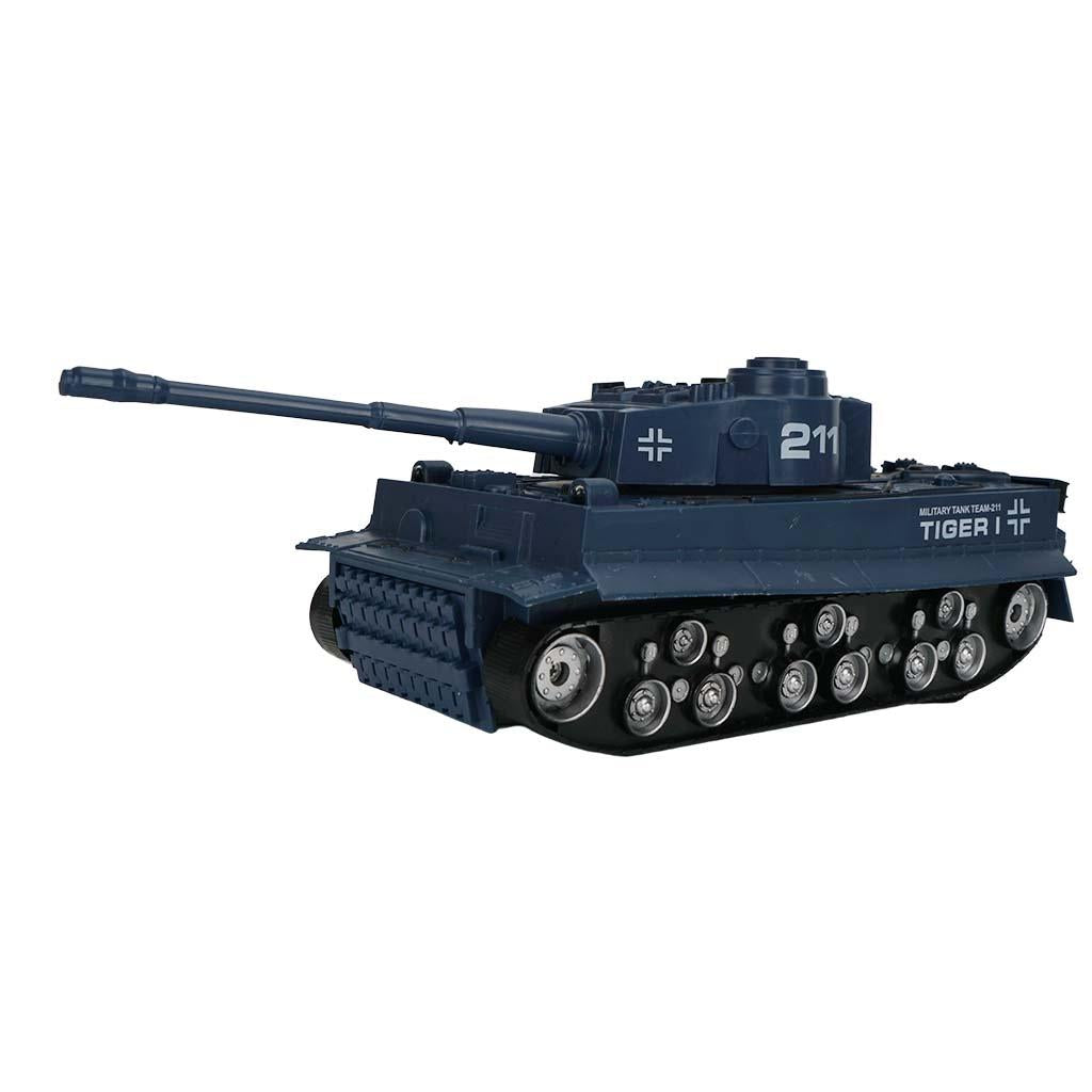 1 32 Four-way Rc Tank with Remote Control - Green