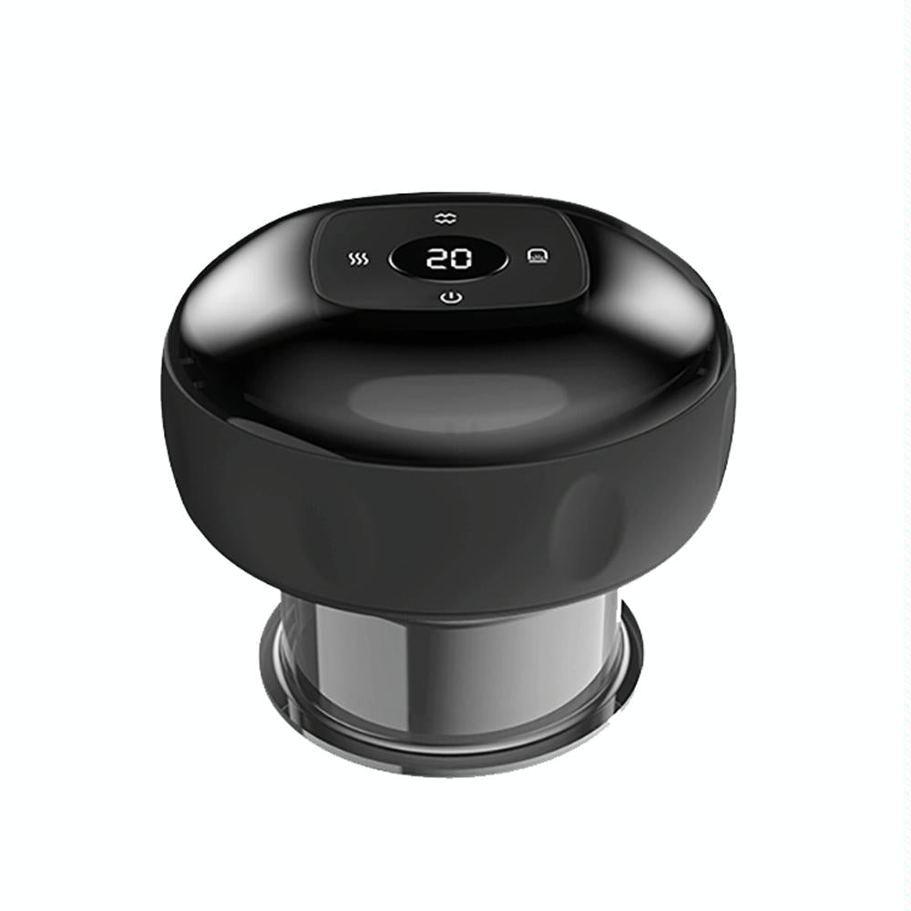 12-Speed Electric Cupping Massage Device Fast Charging - Black