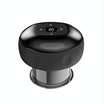 12-Speed Electric Cupping Massage Device Fast Charging - Black