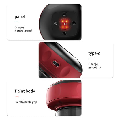 12-Speed Electric Cupping Massage Device Fast Charging - Black