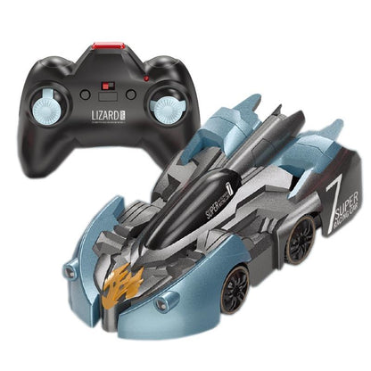 Electric Remote Control Wall Climbing Car for Kids - Mini Toy - Blue Break Watch Rc Edition