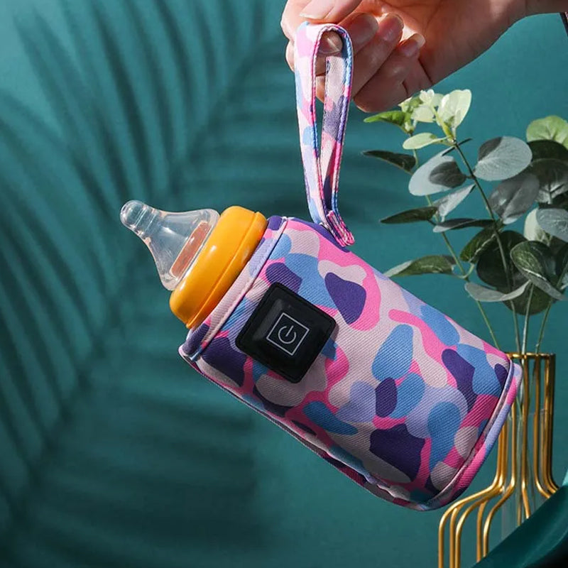 Vibe Geeks 3 Temperature Insulated Milk Baby Bottle Warmer- Usb Plugged-in - White