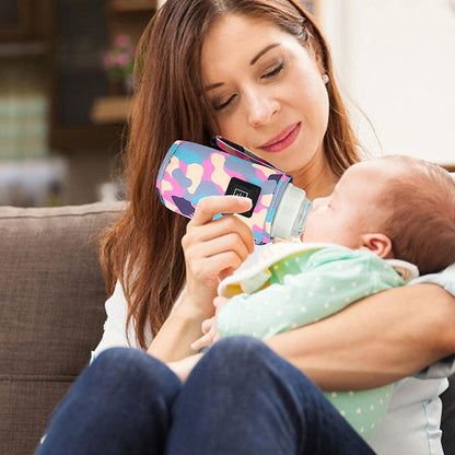 Vibe Geeks 3 Temperature Insulated Milk Baby Bottle Warmer- Usb Plugged-in - White