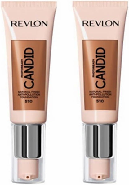 2x Revlon 22ml Photoready Candid Foundation - 510 Capuccino