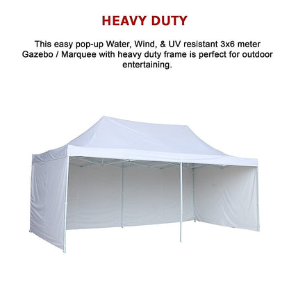 3x6m Popup Gazebo Party Tent Marquee