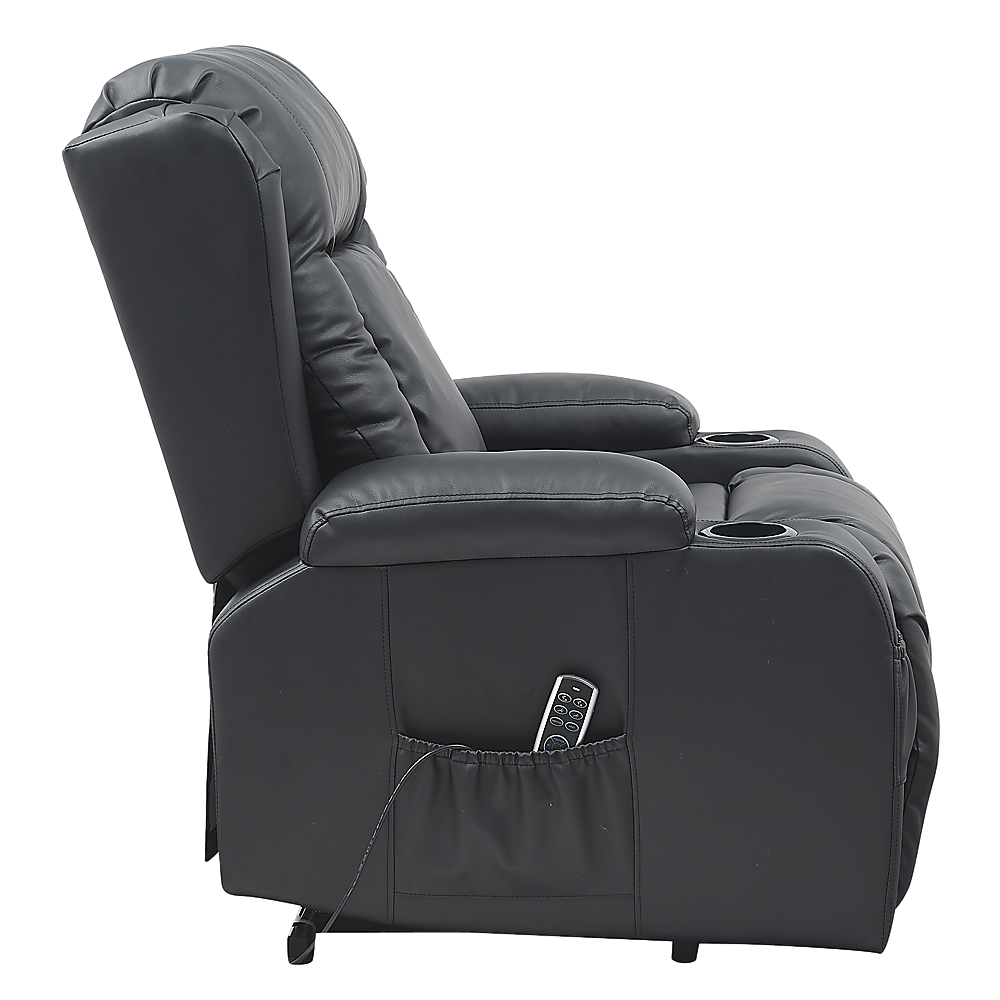 Lift Heated Leather Recliner Electric Massage Chair with USB port