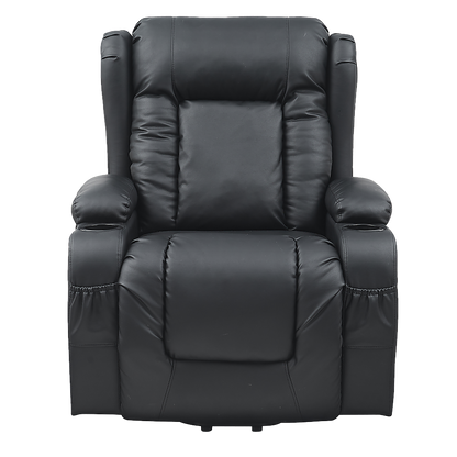 Lift Heated Leather Recliner Electric Massage Chair with USB port