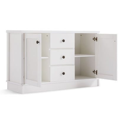 Margaux White Coastal Style Sideboard Buffet Unit