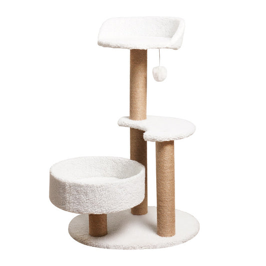 Modern Cat Tree Tower with Scratching Posts and Cozy Perches (50x38x80 cm)