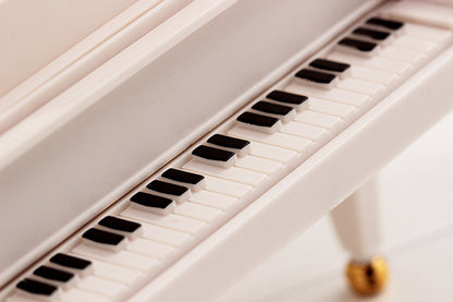 Classical Grand Piano Music Box with Dancing Ballerina(Regular version - white)