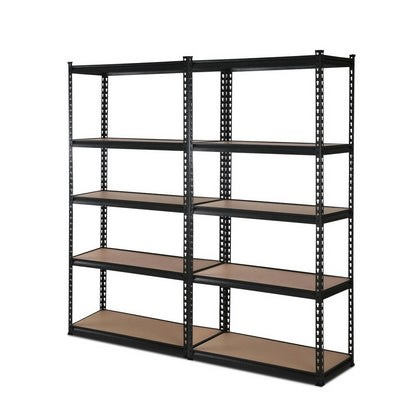 2x1.5M Warehouse Shelving Racking Storage Garage Steel Metal Shelves Rack